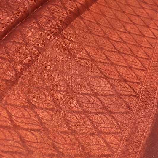 Semi Tasar Green with  Brown - Vaishali Silks