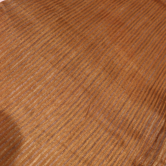 Semi Tasar Gray  With  Light  Brown - Vaishali Silks
