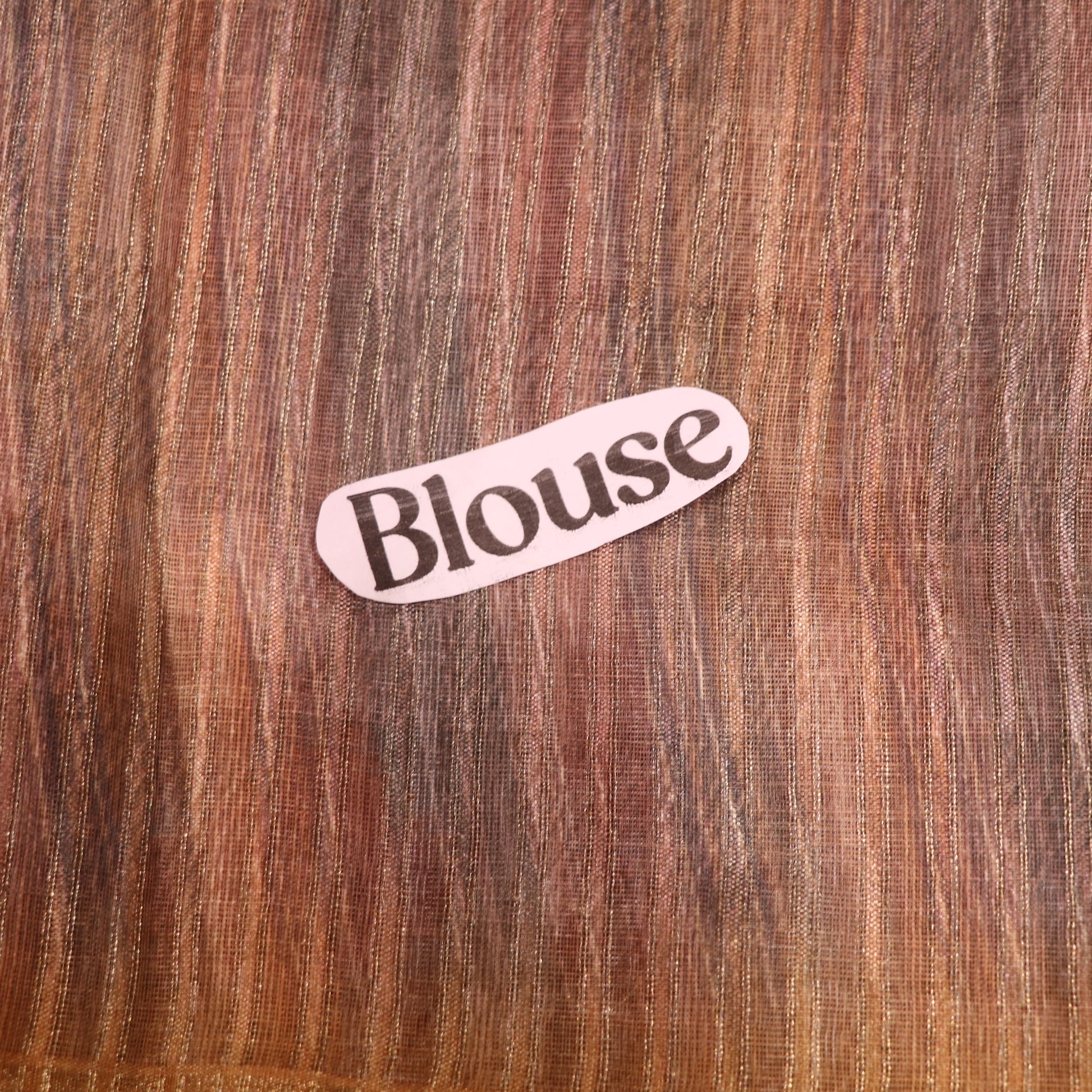 Semi Tasar Gray  With  Light  Brown - Vaishali Silks