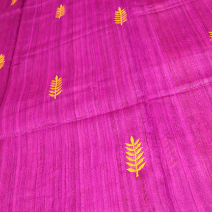 Semi Tasar Purple Colour - Vaishali Silks