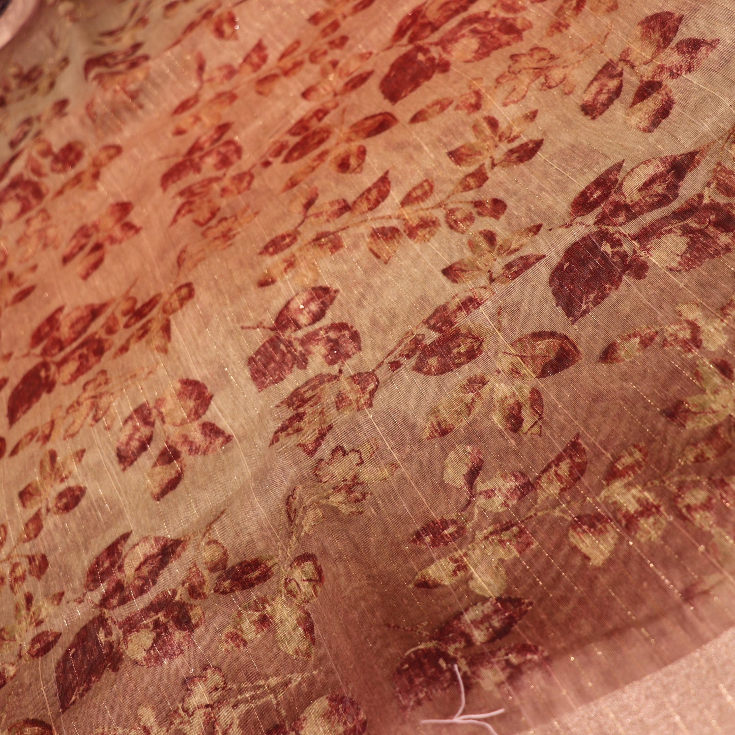 Semi Tasar Brown Colour - Vaishali Silks