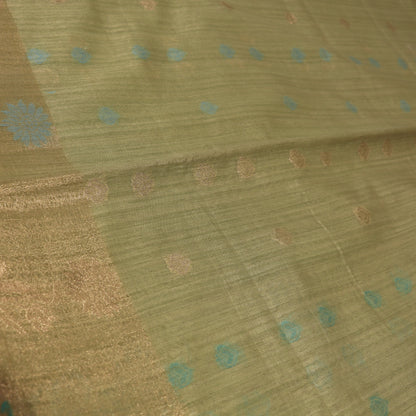 Semi Tasar Green Colour - Vaishali Silks