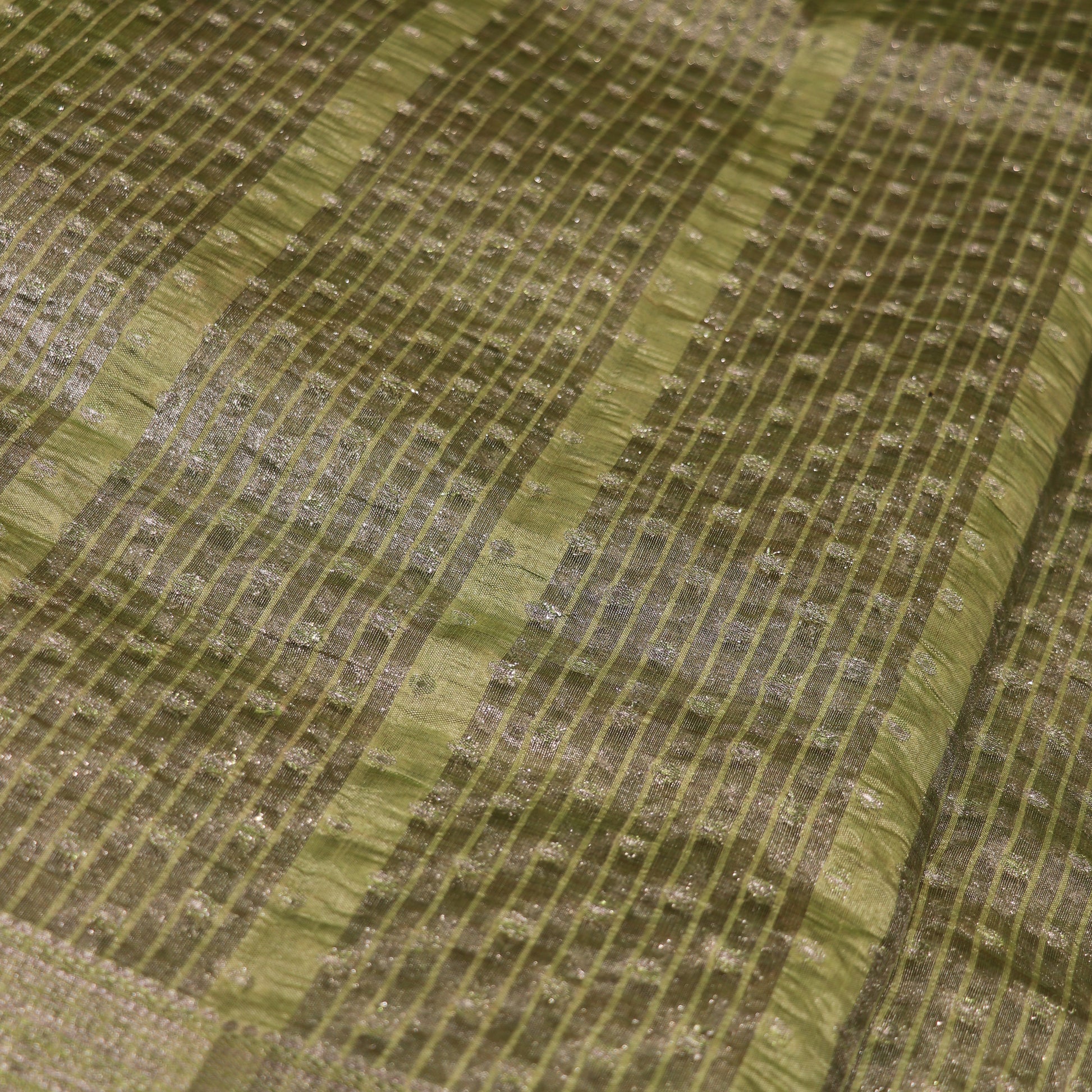 Semi Tasar sandal with Green - Vaishali Silks