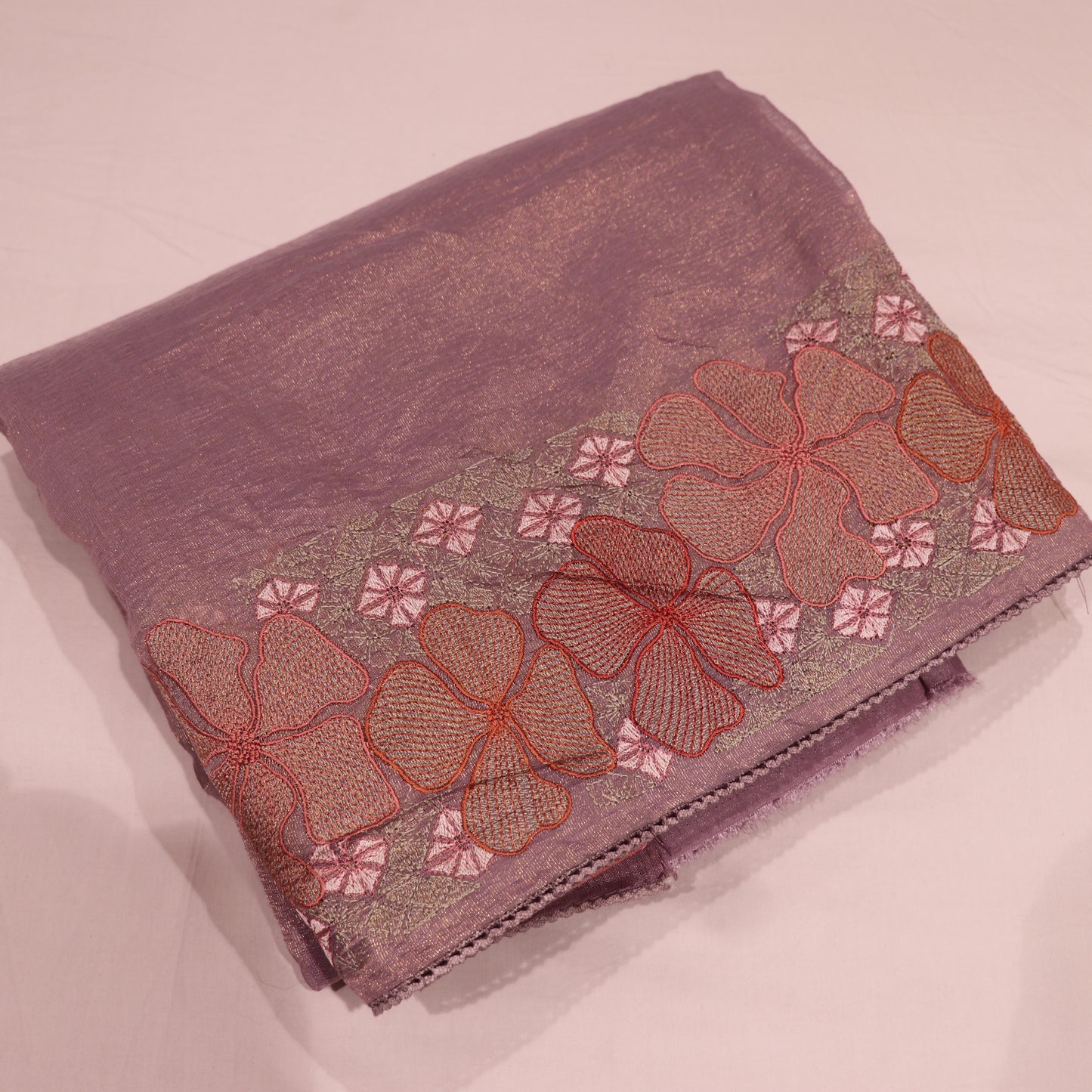 Semi tasar Lavendar Colour - Vaishali Silks