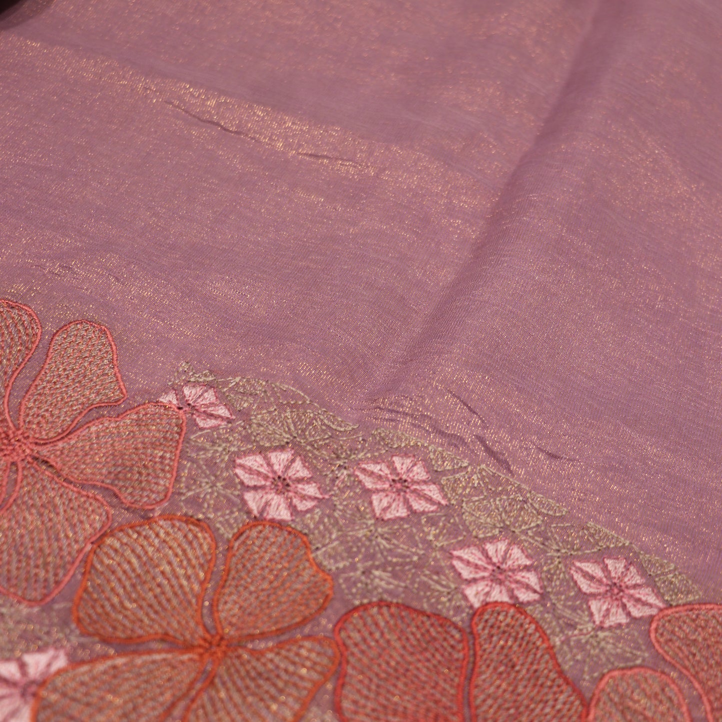 Semi tasar Lavendar Colour - Vaishali Silks