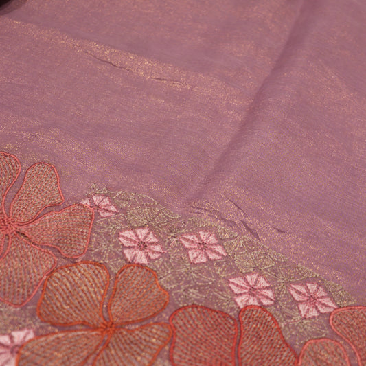 Semi tasar Lavendar Colour - Vaishali Silks