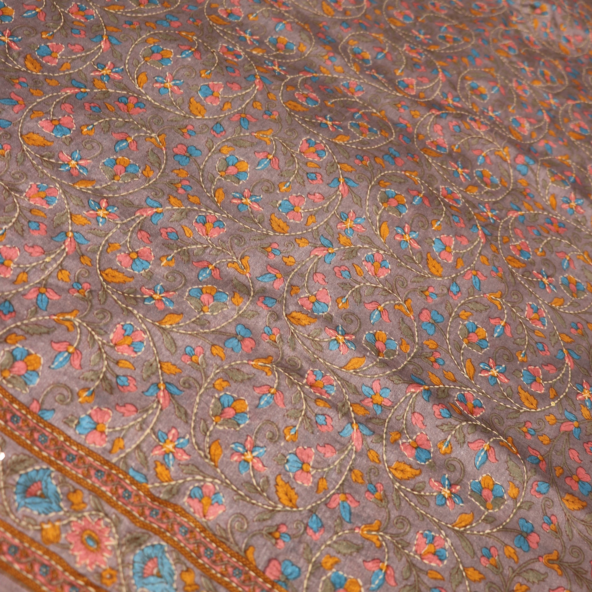 Fancy Saree  Grey Colour - Vaishali Silks