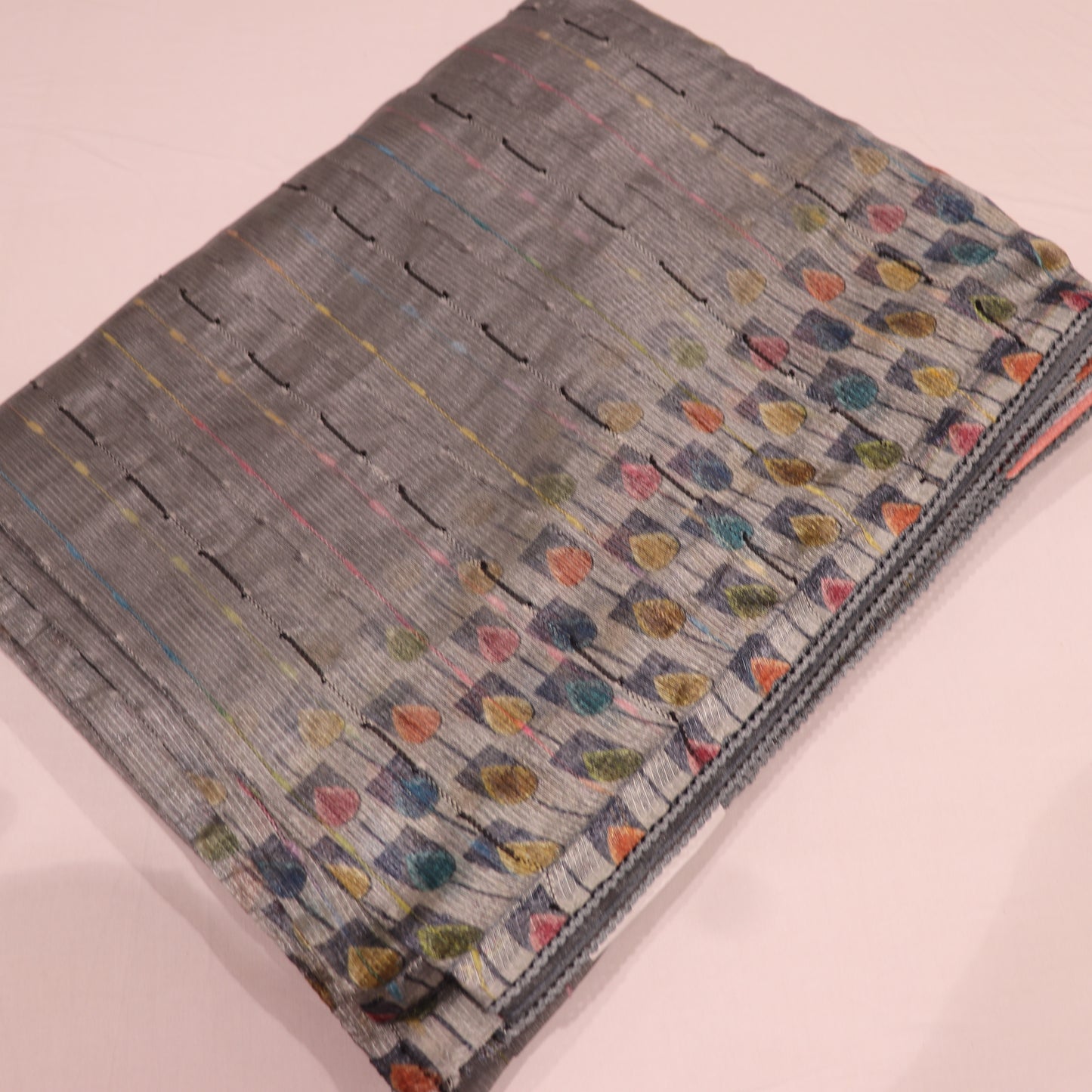 Fancy  Saree  Grey Colour - Vaishali Silks