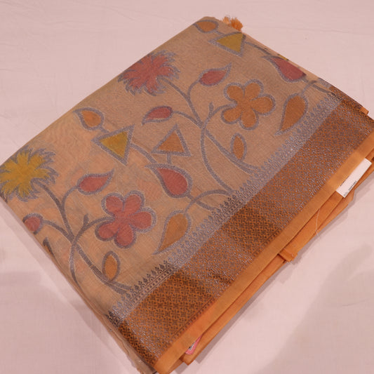 Fancy  Saree Yellow  Colour - Vaishali Silks