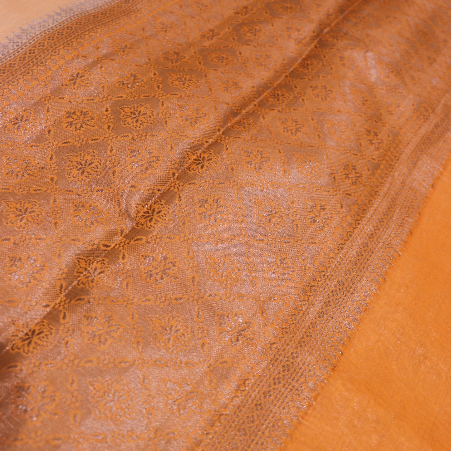 Semi Tasar Dark Sandel Colour - Vaishali Silks