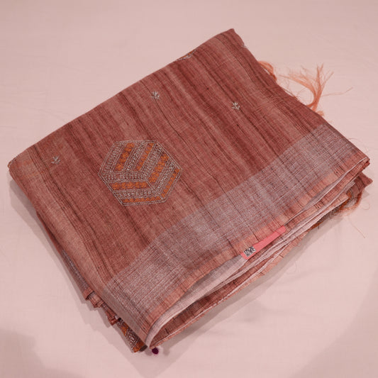 Fancy  Saree Light  Brown Colour - Vaishali Silks