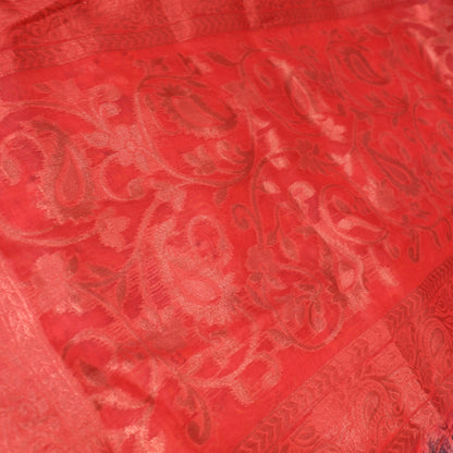 Tissue Saree Red  colour - Vaishali Silks