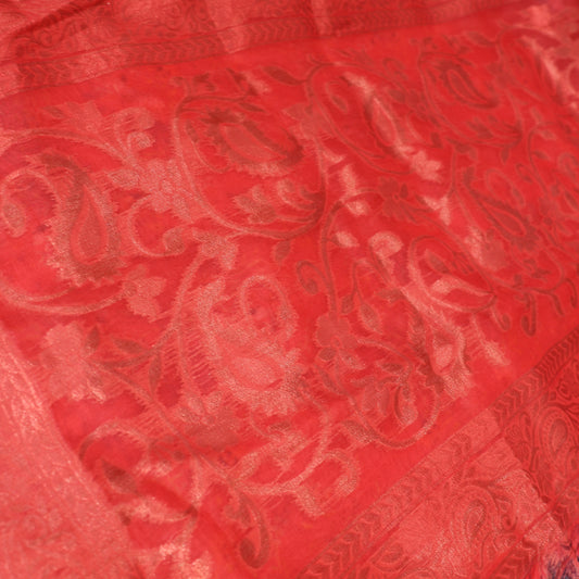 Tissue Saree Red  colour - Vaishali Silks