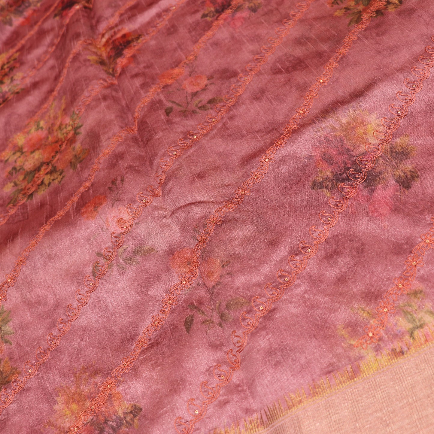 Fancy  Saree  Pink Colour - Vaishali Silks