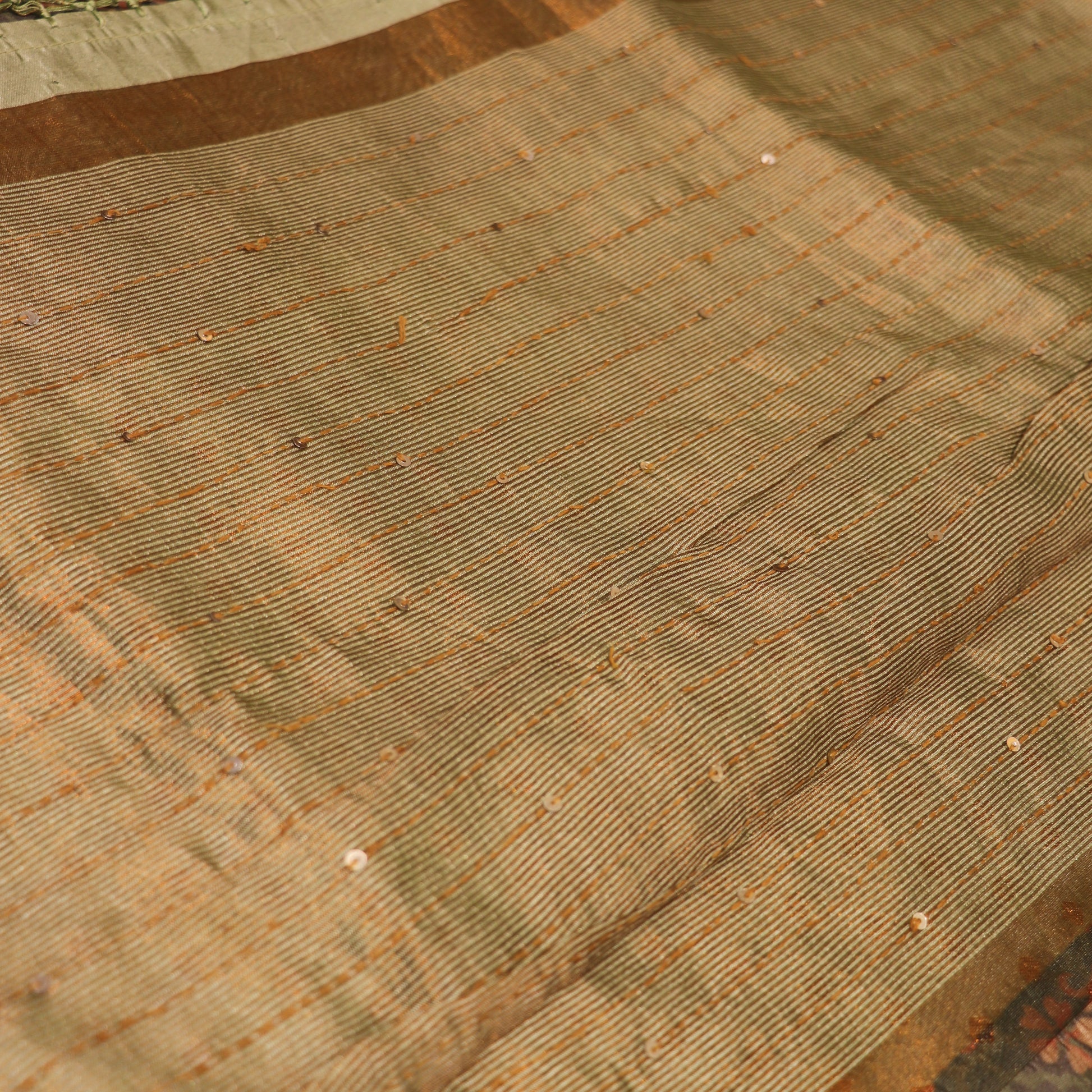 Fancy  Saree Green  Colour - Vaishali Silks