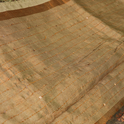Fancy  Saree Green  Colour - Vaishali Silks