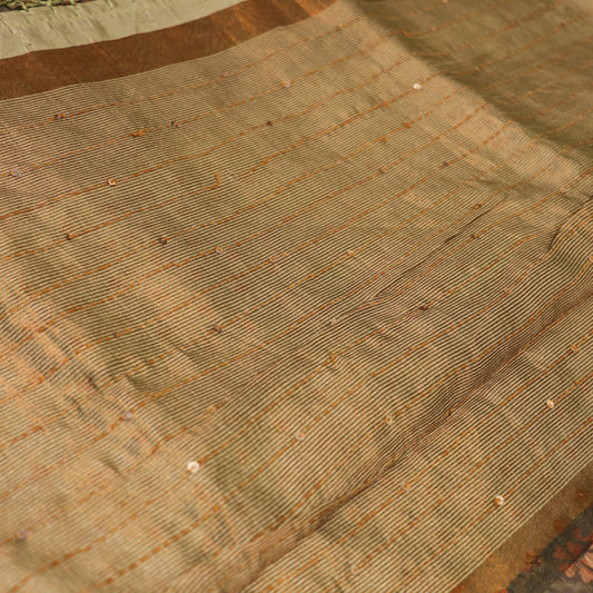 Fancy  Saree Green  Colour - Vaishali Silks