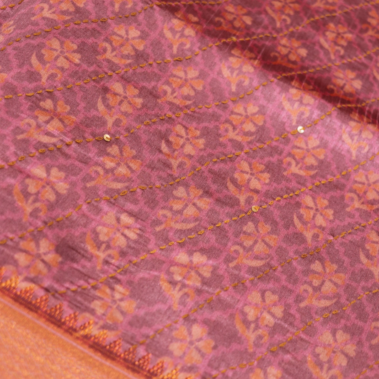 Fancy  Saree Lavender Colour - Vaishali Silks