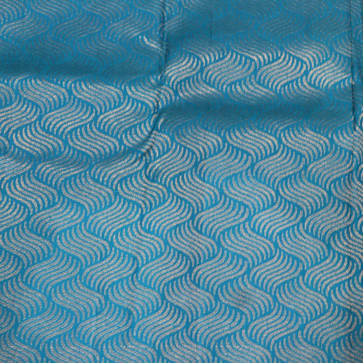 pure Silk Saree Green  with Blue Colour - Vaishali Silks