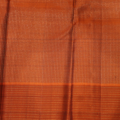 pure Silk Saree Bottle Green with Brown - Vaishali Silks