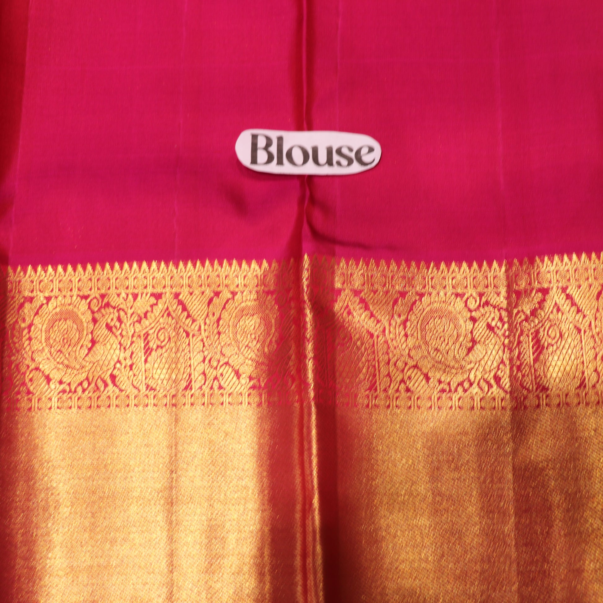 pure Silk Saree  Parrot Green with Red Colour - Vaishali Silks