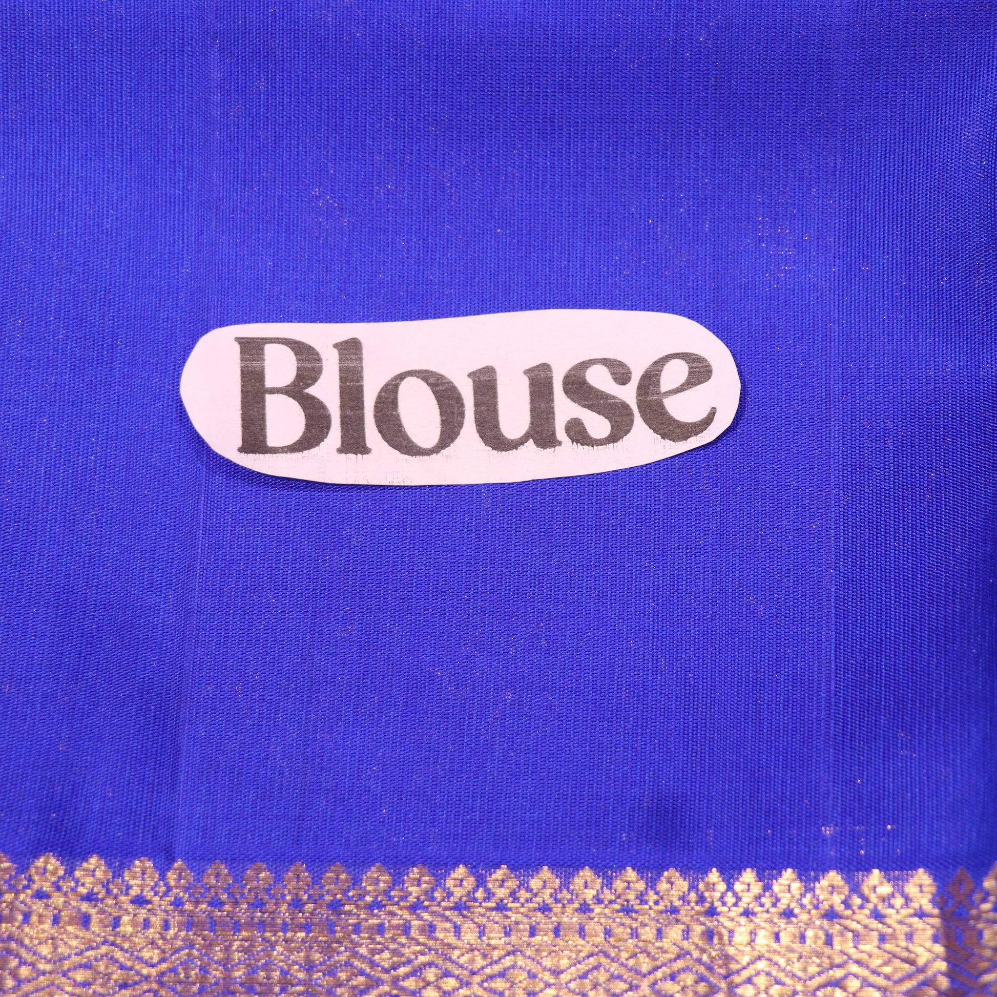 pure Silk Saree Yellow with Blue Colour - Vaishali Silks