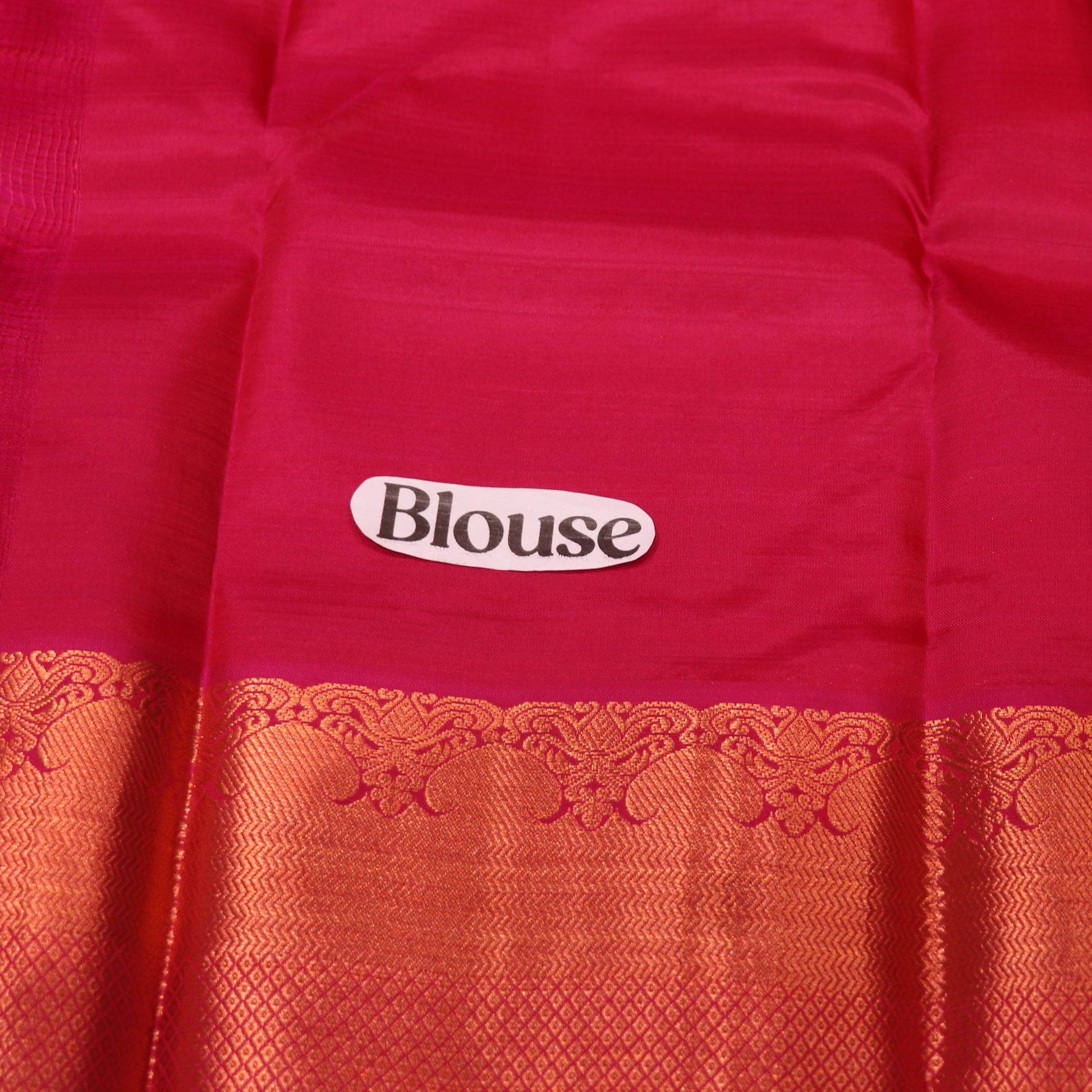 Pure Silk Saree Orange  with  Red Colour - Vaishali Silks