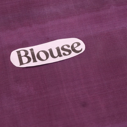 Banana Silk  Saree Pink with  Purple Colour - Vaishali Silks