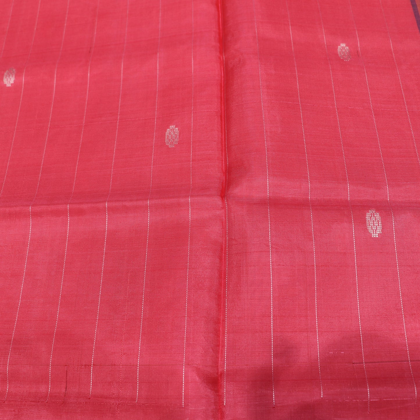 Banana Silk  Saree Peach  With Green Colour - Vaishali Silks