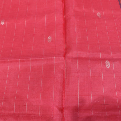 Banana Silk  Saree Peach  With Green Colour - Vaishali Silks