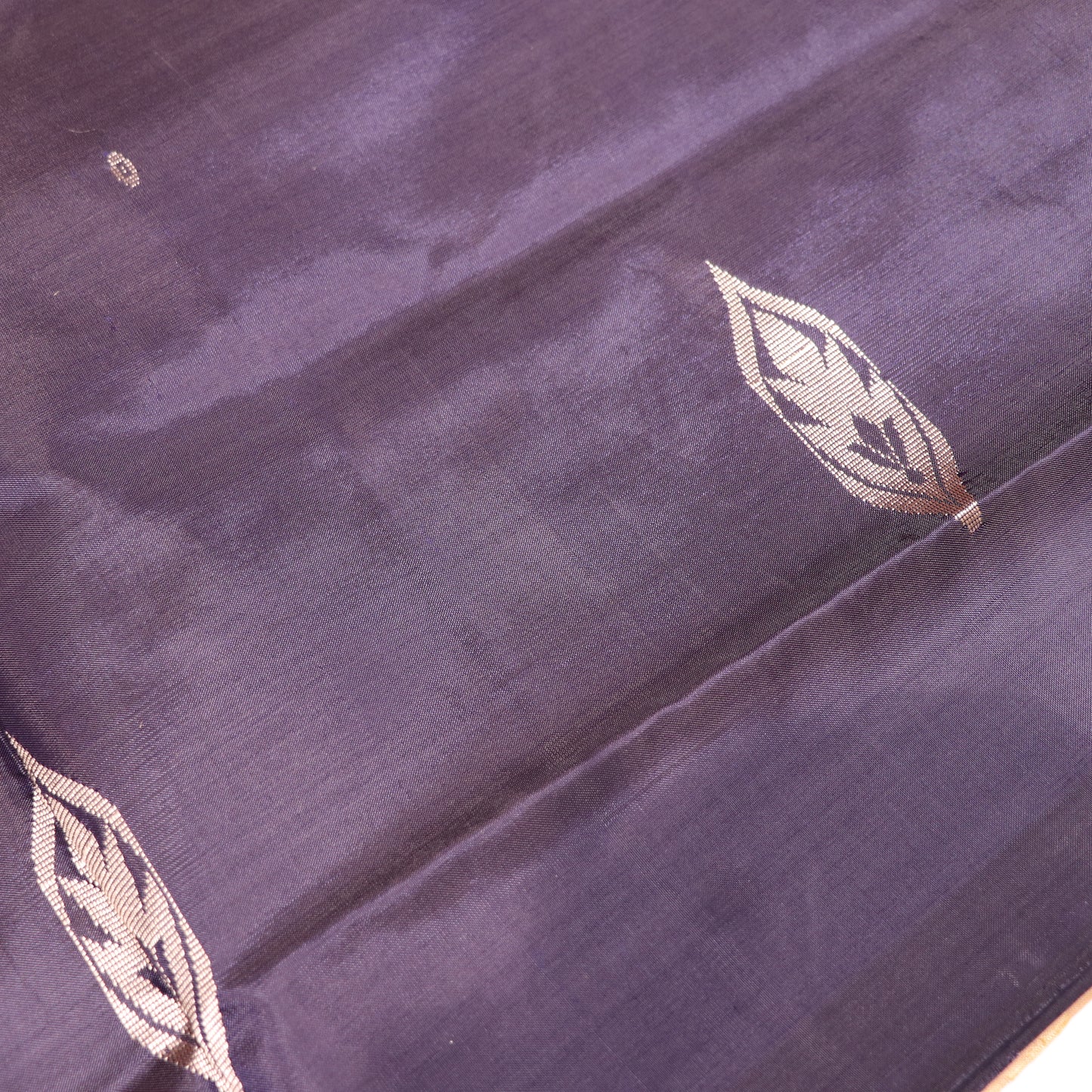 Banana Silk  Saree  Blue with Sandel Colour - Vaishali Silks