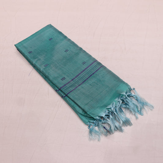 Banana Silk  Saree (WITH OUTBLOUSE) Voilet With Blue - Vaishali Silks