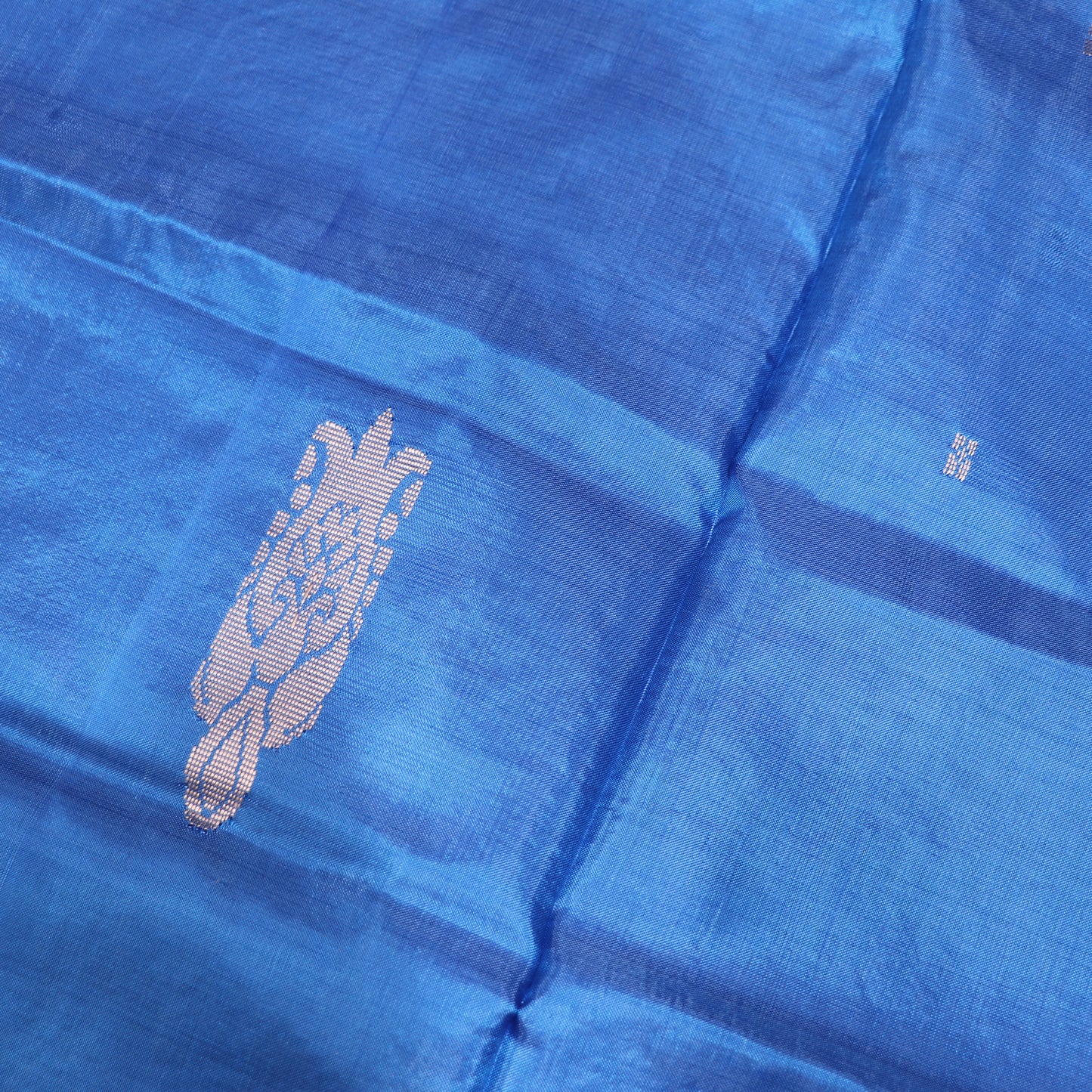 Banana Silk  Saree Blue With Light  Onion  Colour - Vaishali Silks