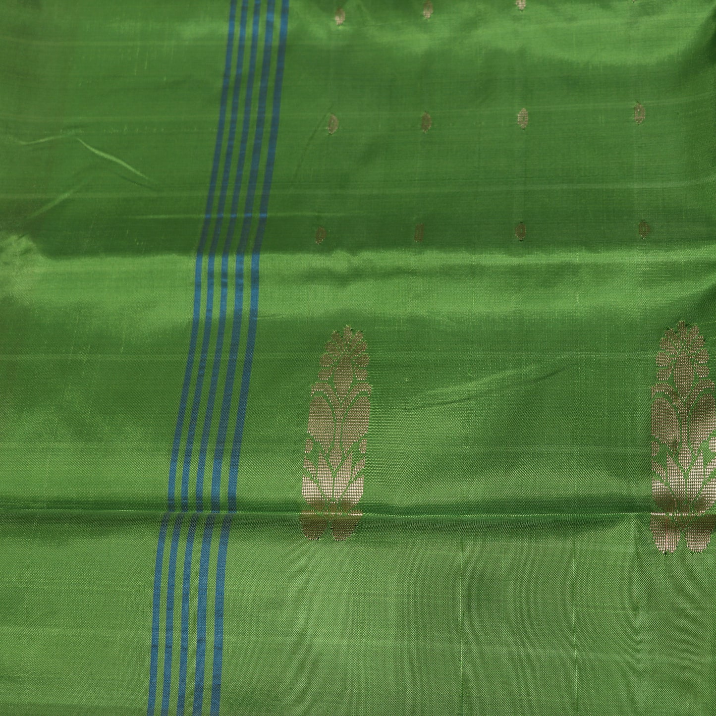 Banana Silk Saree (WITH BOUSE) Pink With Green - Vaishali Silks