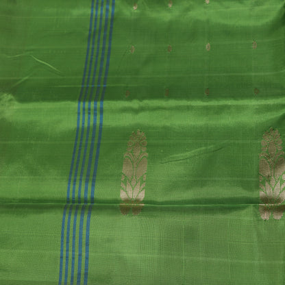 Banana Silk Saree (WITH BOUSE) Pink With Green - Vaishali Silks