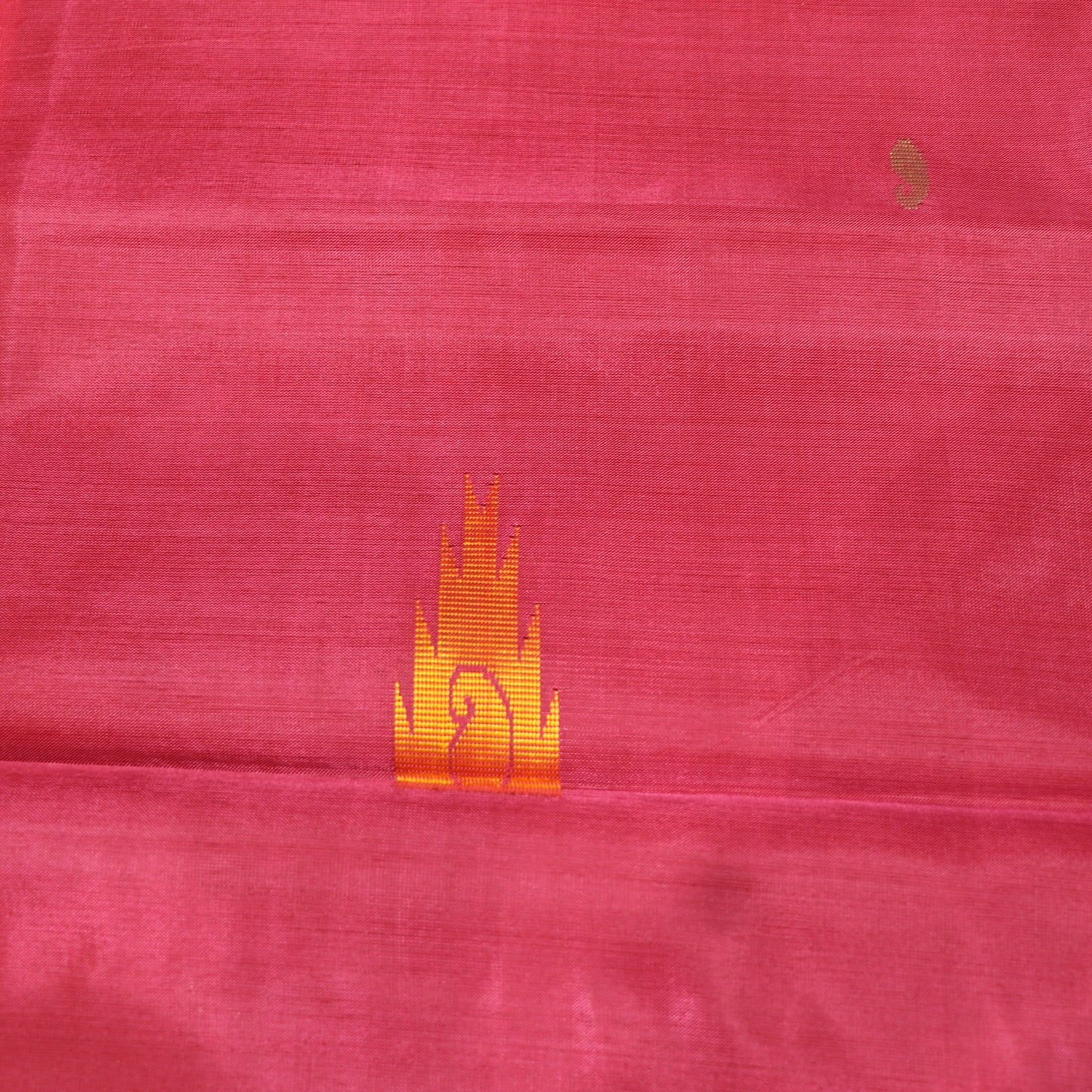 Banana Silk Saree (WITH BOUSE) Yellow With Meroon - Vaishali Silks