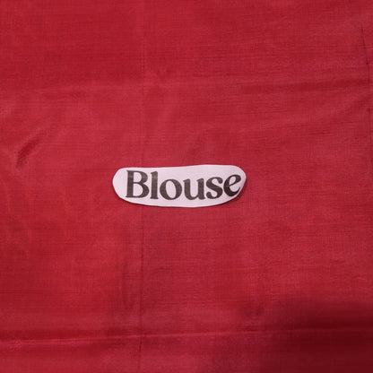 Banana Silk Saree (WITH BOUSE) Yellow With Meroon - Vaishali Silks