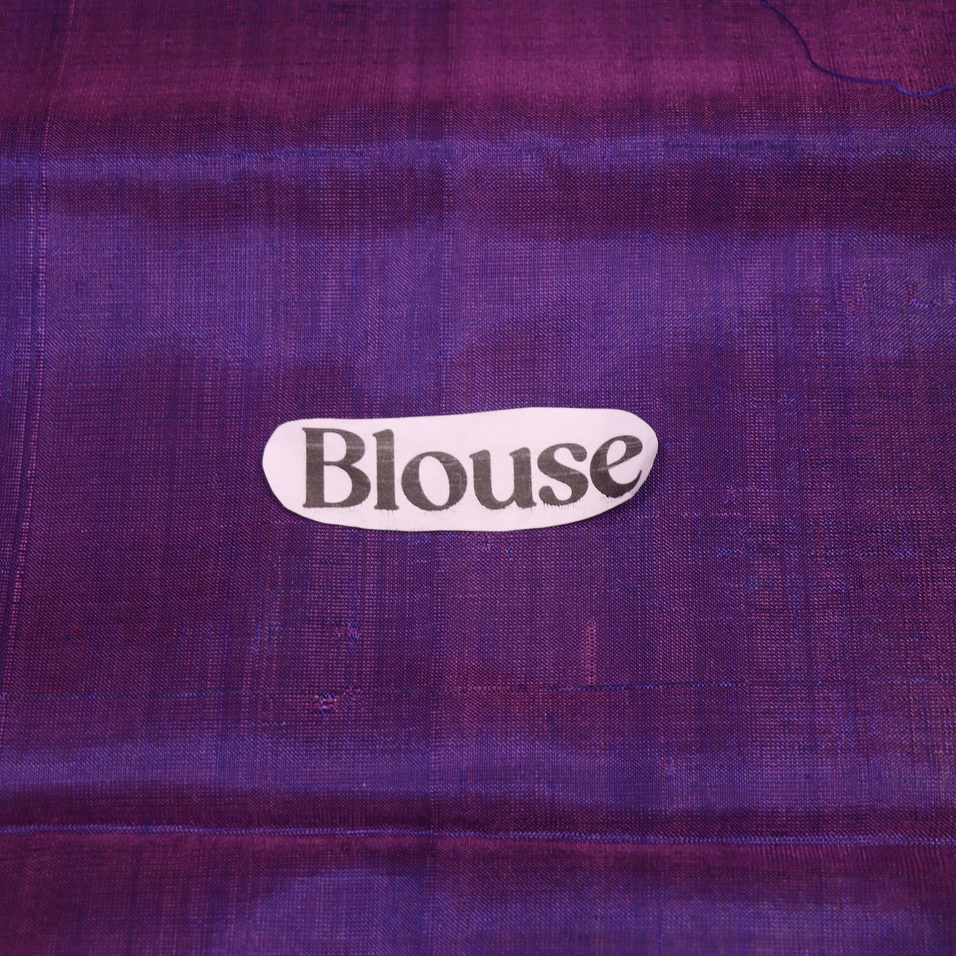 Banana Silk Saree (WITH BOUSE)  Green WIth Voilet - Vaishali Silks