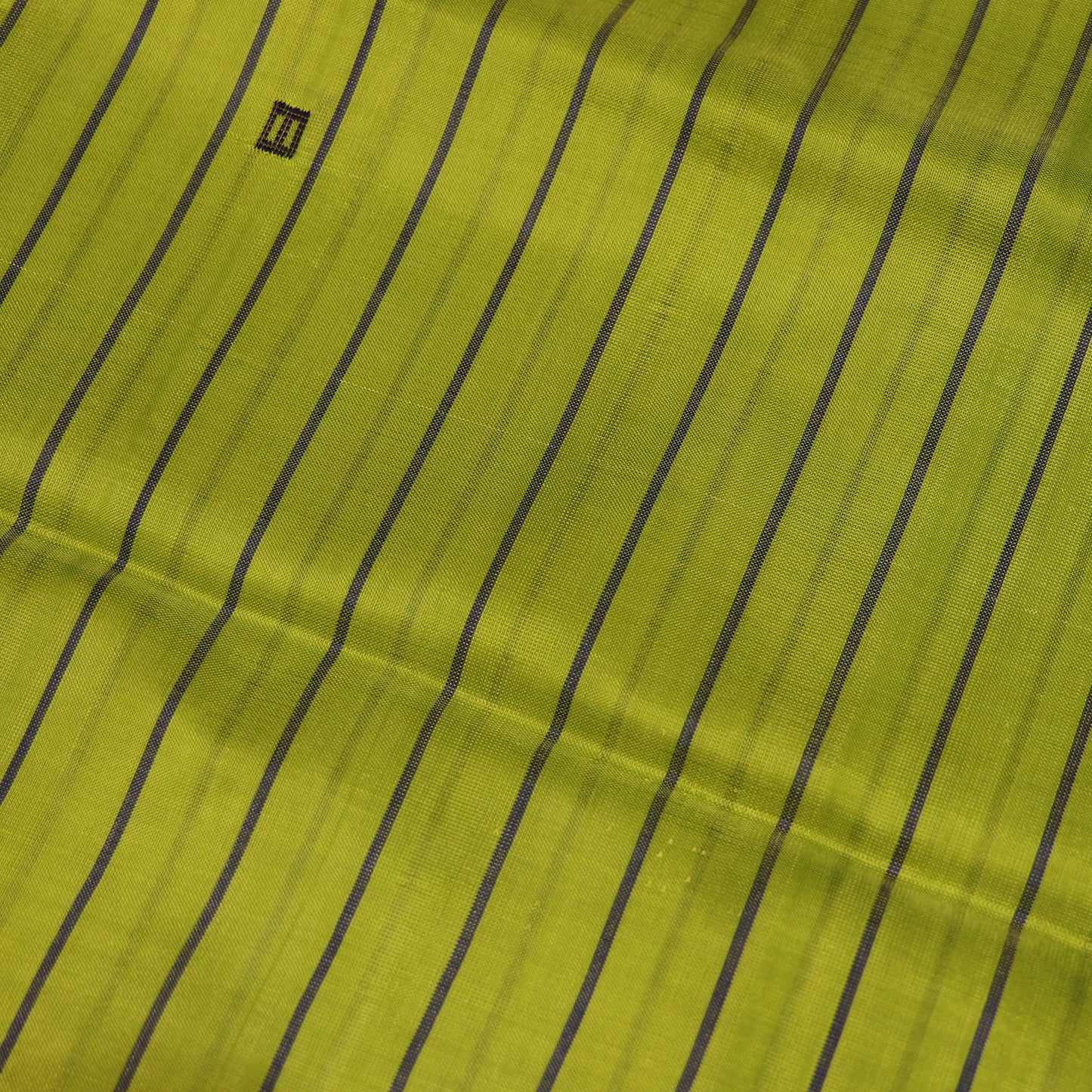 Banana Silk Saree (WITH BOUSE)  Green WIth Voilet - Vaishali Silks