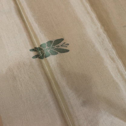 Banana Silk Saree (WITH BOUSE) Black  WIth Cream - Vaishali Silks