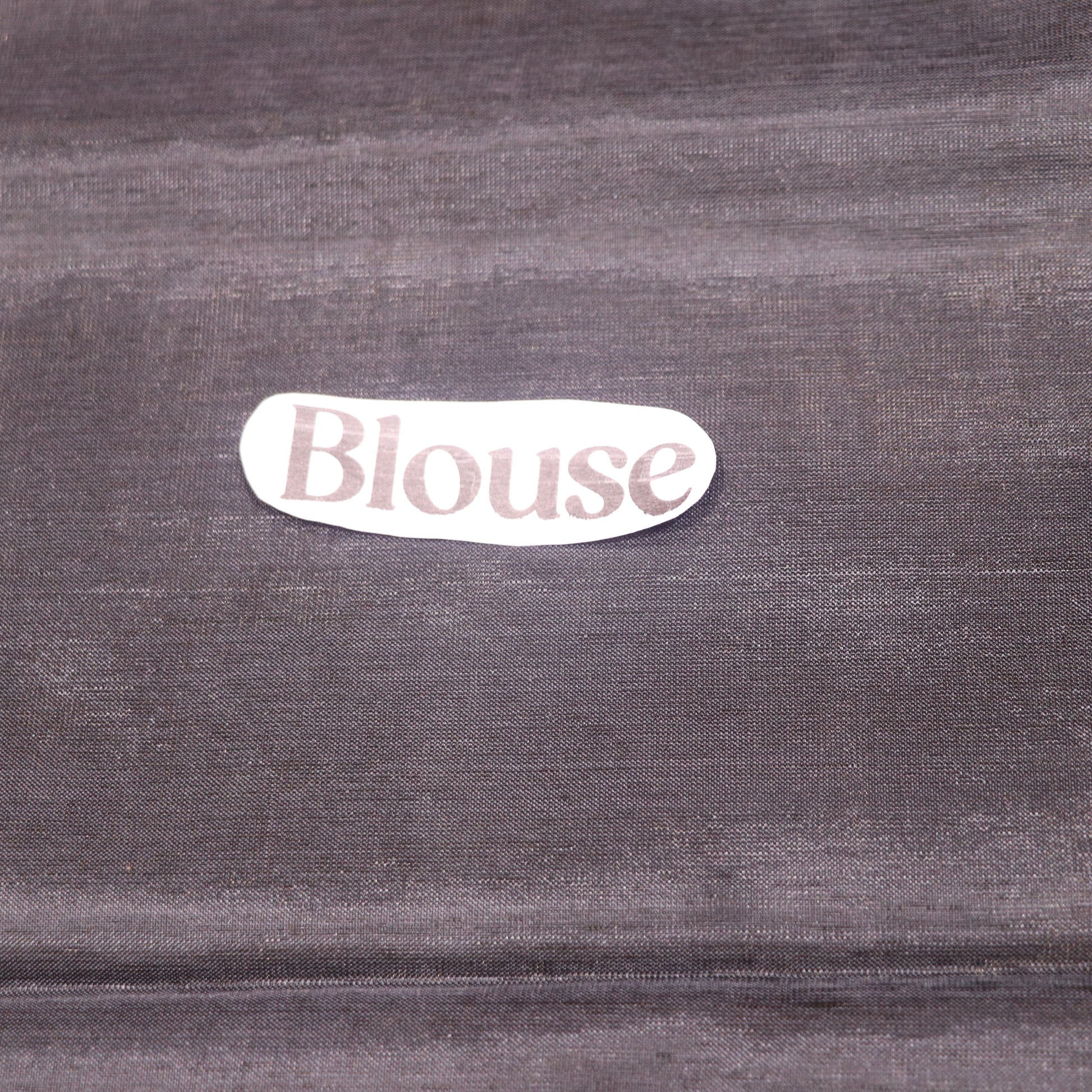 Banana Silk Saree (WITH BOUSE) Black  WIth Cream - Vaishali Silks