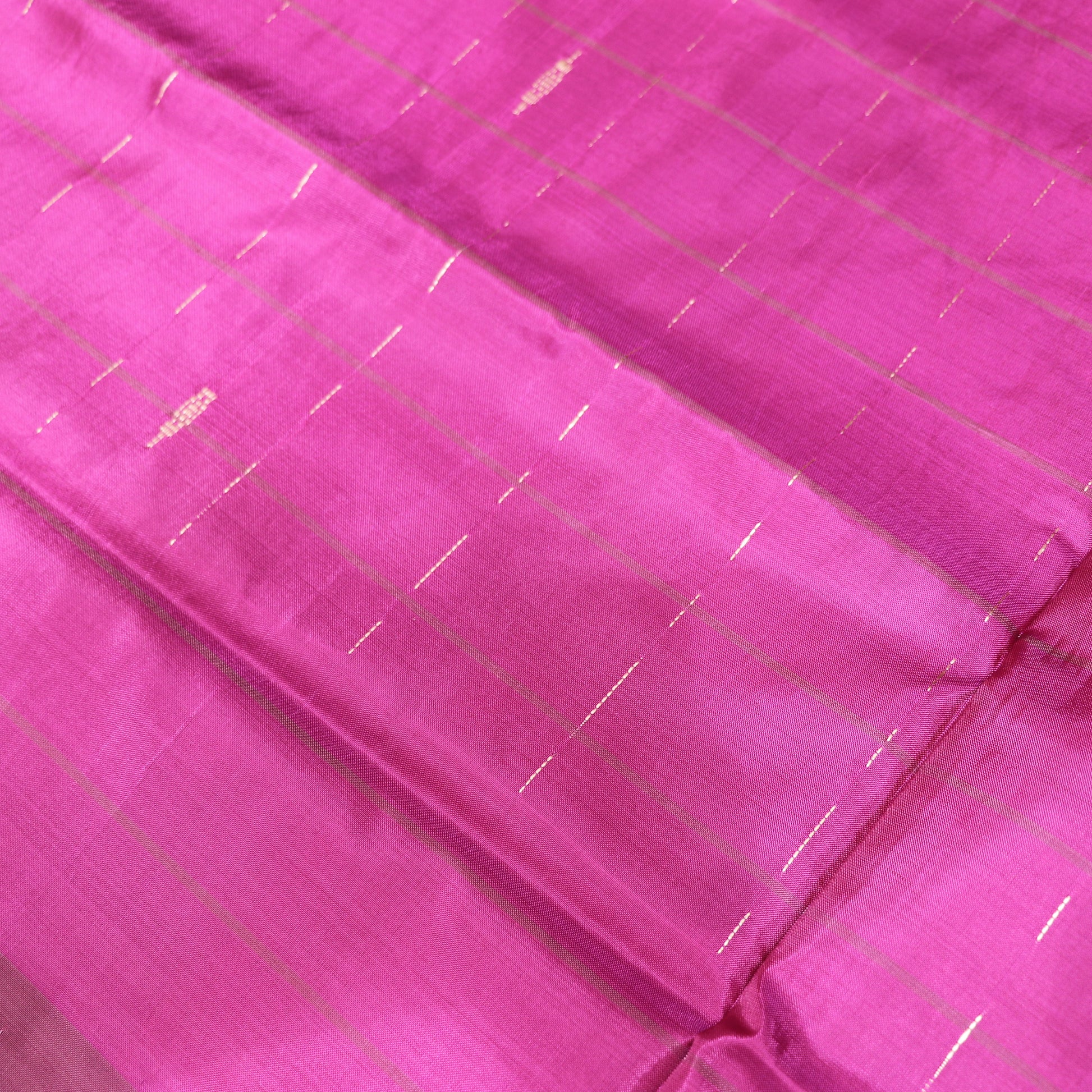 Banana Silk Saree (WITH BOUSE) Pink With  Voilet - Vaishali Silks