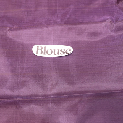 Banana Silk Saree (WITH BOUSE) Pink With  Voilet - Vaishali Silks