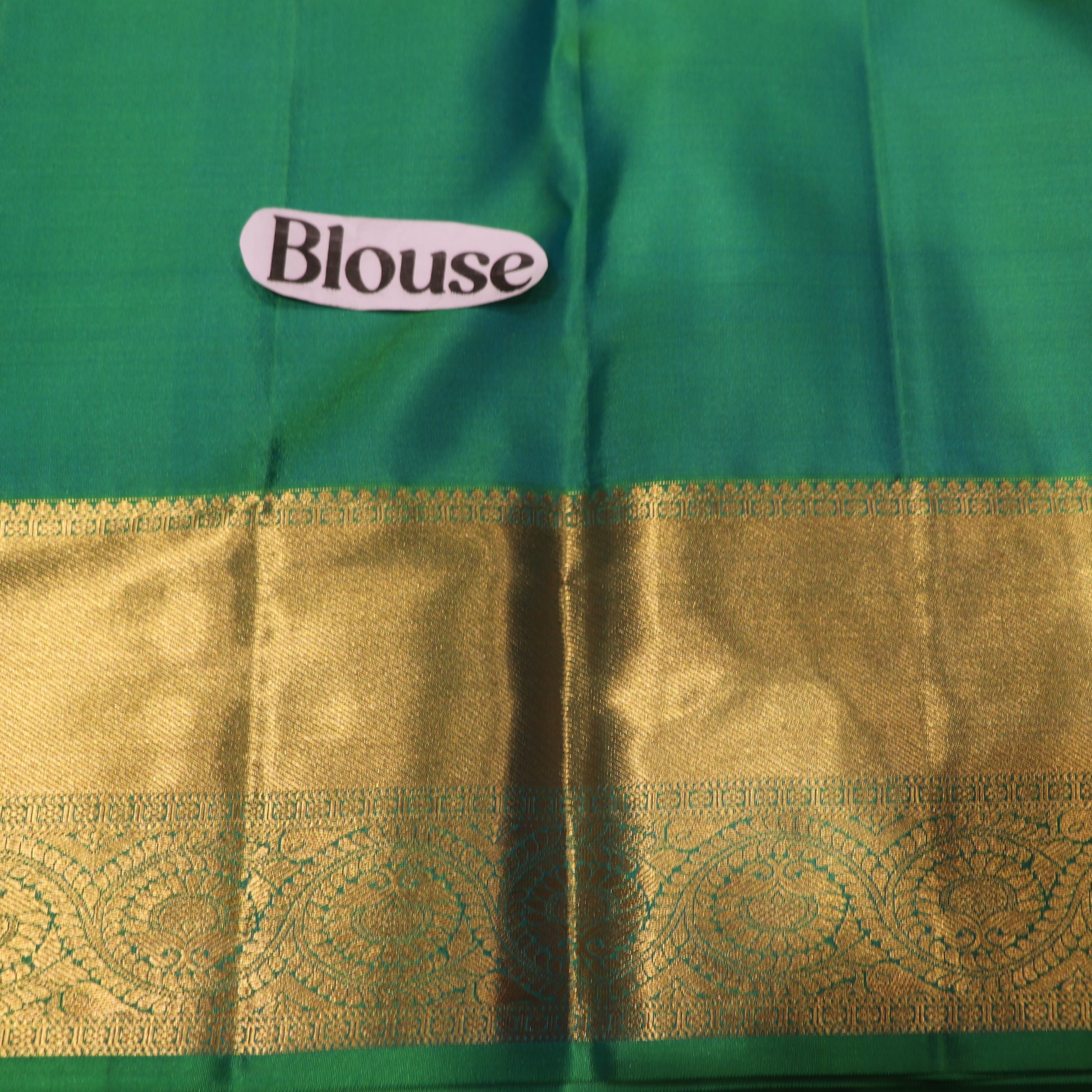 Pure Silk Saree Green  Colour - Vaishali Silks