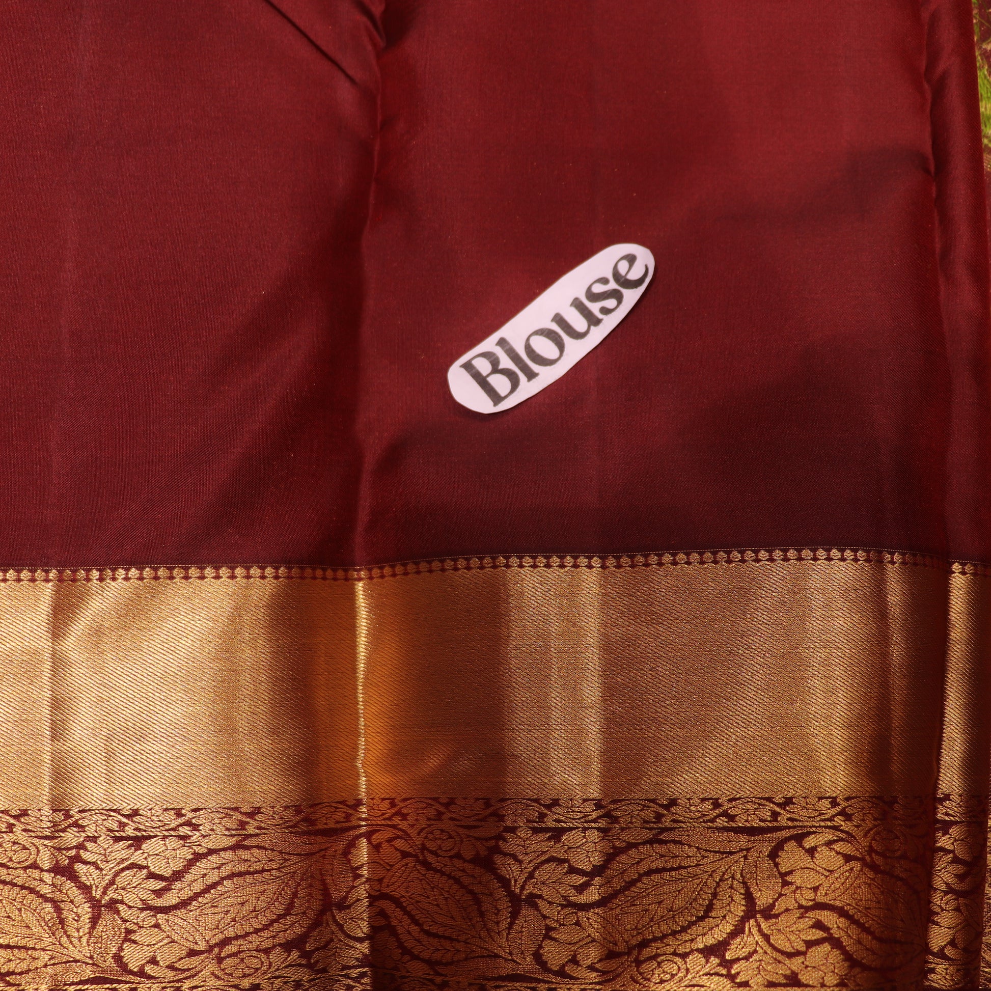 Pure Silk Saree Mearon colour - Vaishali Silks