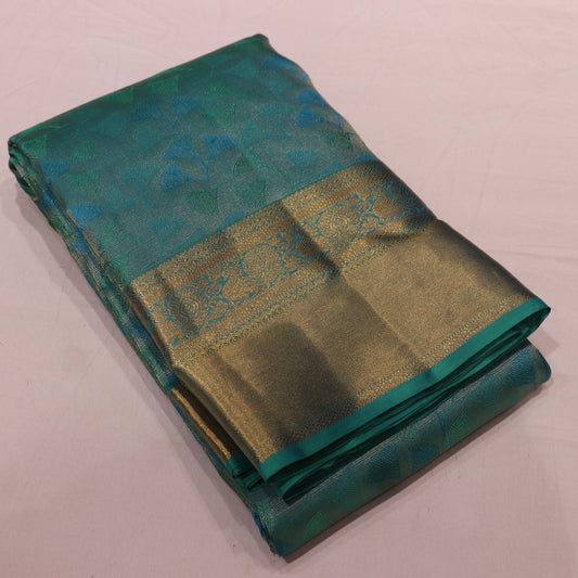 Pure Silk Saree  Ramar  Green Colour - Vaishali Silks
