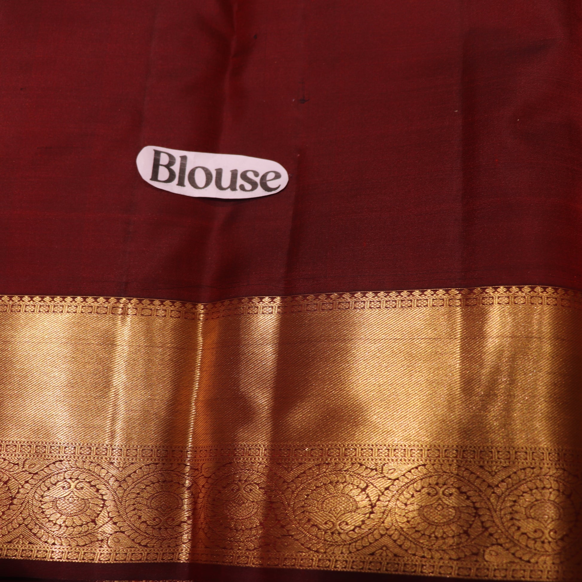 Pure Silk Saree  maroon  Colour - Vaishali Silks