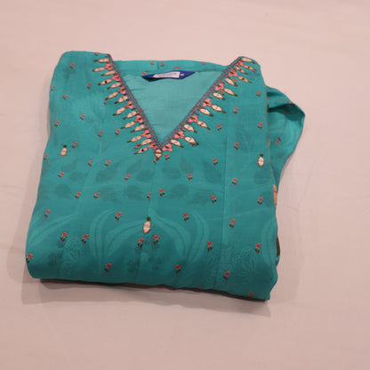 Kurti Set Green Colour - Vaishali Silks