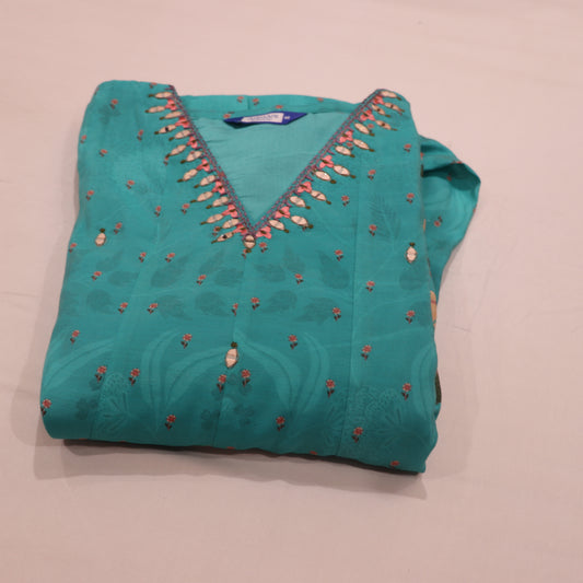 Kurti Set Green Colour - Vaishali Silks