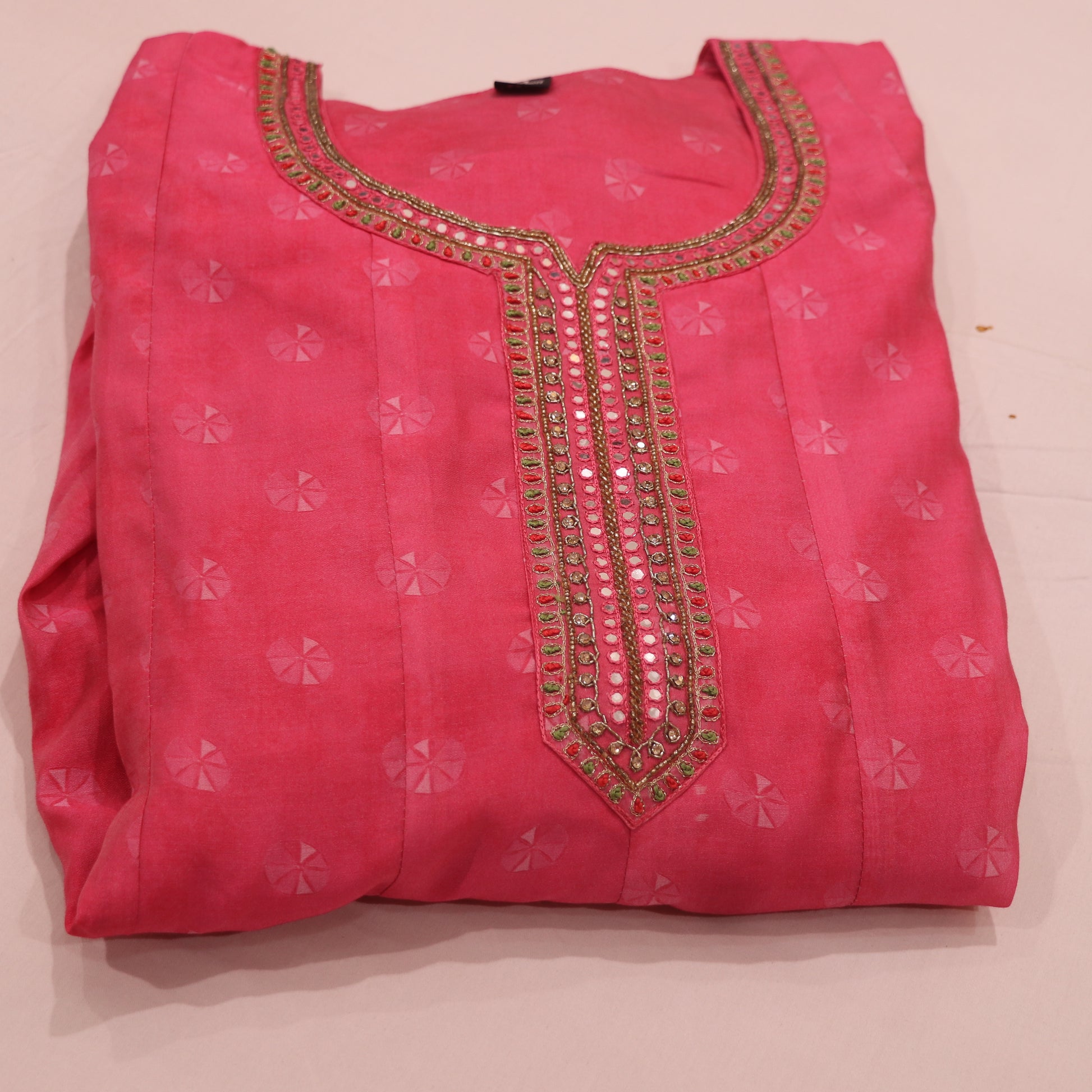 Kurti Set Pink  Colour - Vaishali Silks